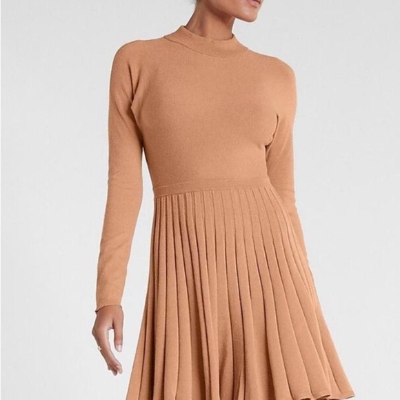 Express Dresses & Skirts - NWT Express Pleated - Back cutout Sweater Dress